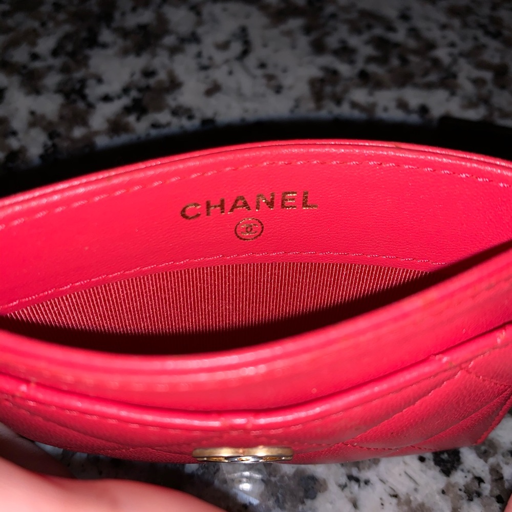 Chanel coral cardholder - Picture 5 of 5